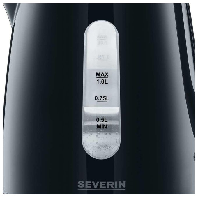 Severin WK 3410 Bollitore Elettrico 2200W 1 Litro Nero