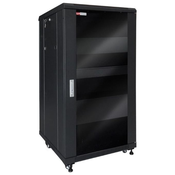 WP Europe WPN-RNV-22606-B Serie RNV Armadio Rack Audio Video 19 pollici 22U Vetro Temperato Nero