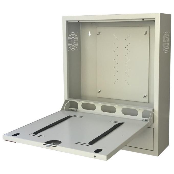 WP RACK and CABLING WPN-RWN-00602-G Serie RWN Armadio Rack di Sicurezza 19'' per NVR DVR con Staffa VESA e Vano UPS colore Grigio