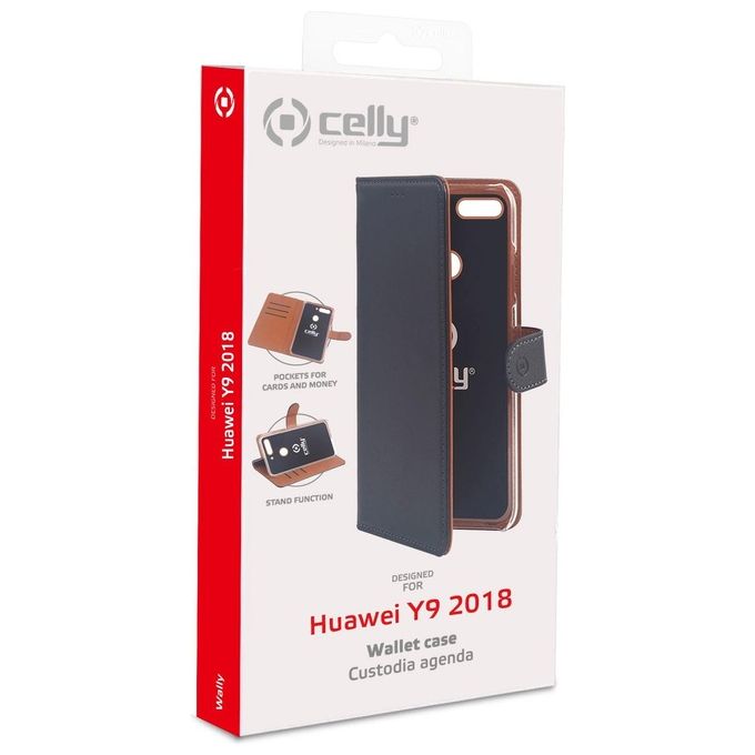 Celly Wally Case per Huawei Y9 2018 Nero