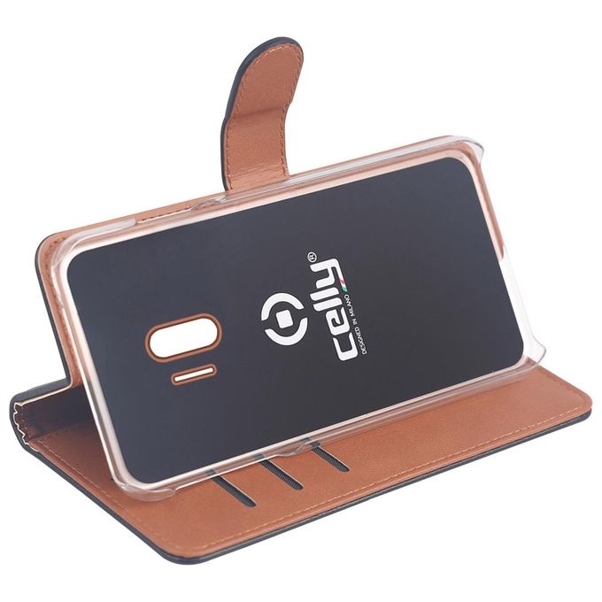 Celly Wally Case per Samsung Galaxy J4 2018 Nero