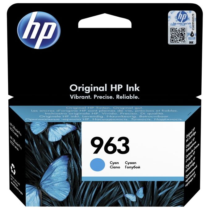HP 963 Cartuccia d'Inchiostro Originale Ciano