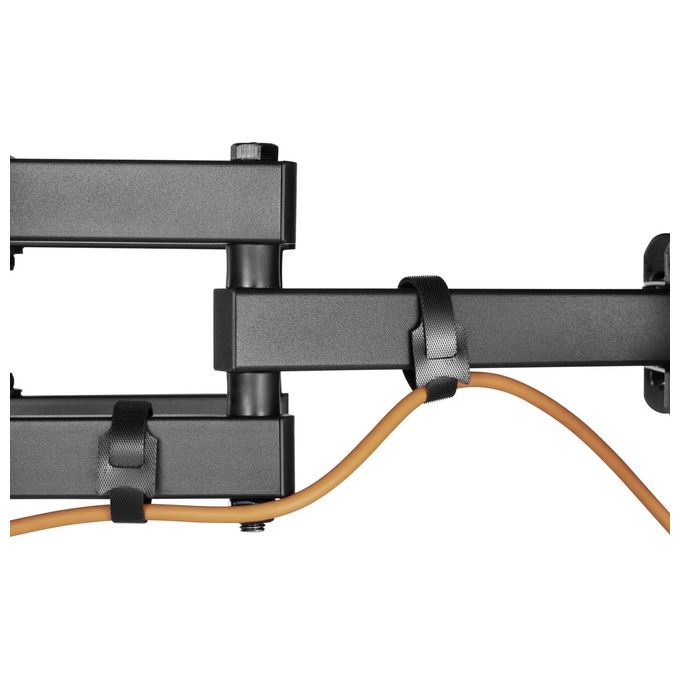 Equip 650337 Supporto TV Full Motion 37'' 80'' VESA 600x400 Portata 40 Kg Girevole Inclinabile colore Nero