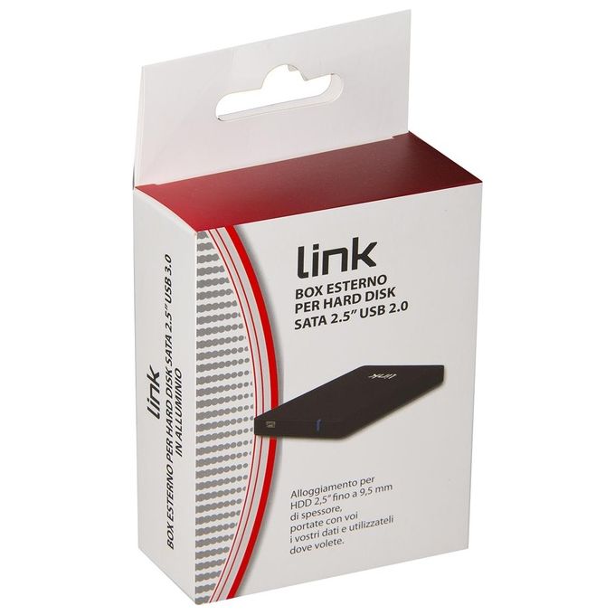 Link Box Esterno Usb 3.0 per Hdd Sata 2,5'' fino a 12,5mm di Spessore