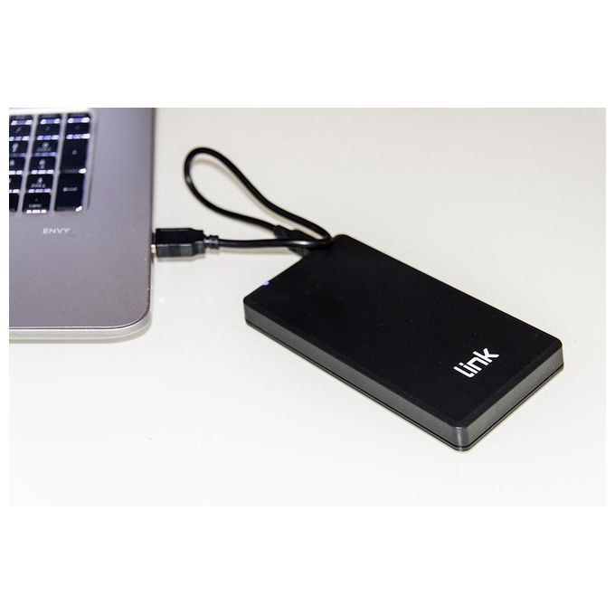 Link Box Esterno Usb 2.0 per Hdd Aata 2,5'' fino a 9,5mm di Spessore