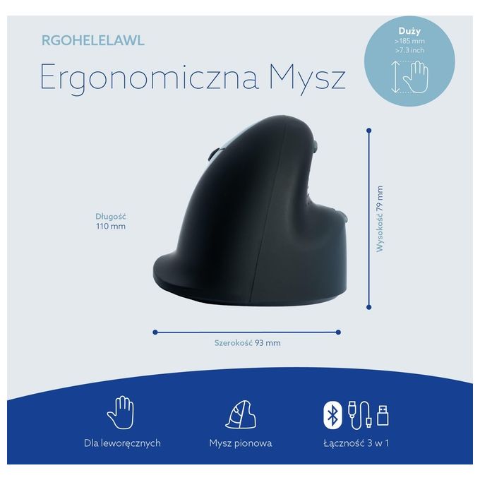 R-Go Tools RGOCONMWLWH R-Go Numpad Break Tastierino Numerico Ergonomico con Bluetooth 5.0 e Indicatore di Pausa colore Bianco