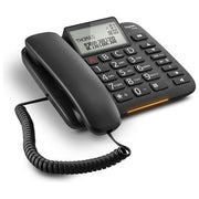 Gigaset DL 380 Telefono Fisso Ampio Display Grandi Tasti Visualizzazione Chiamata Tramite Led Nero