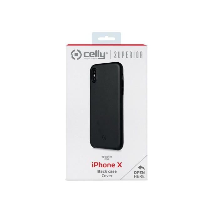Celly Cover Superior per iPhone X-XS Nero