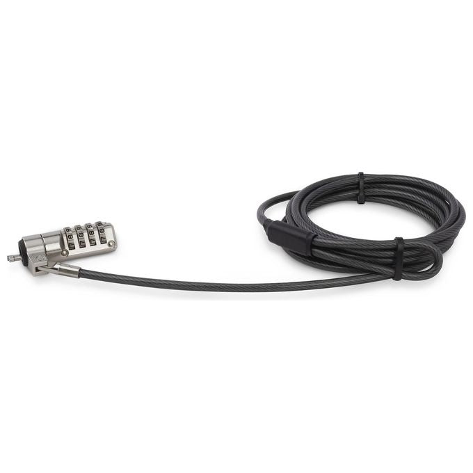 StarTech.com Cavo Antifurto di Sicurezza per PC Portatili Supporto Articolabile-Girevole Chiusura a Combinazione a 4 Cifre Blocco Cavo di Sicurezza 2mt