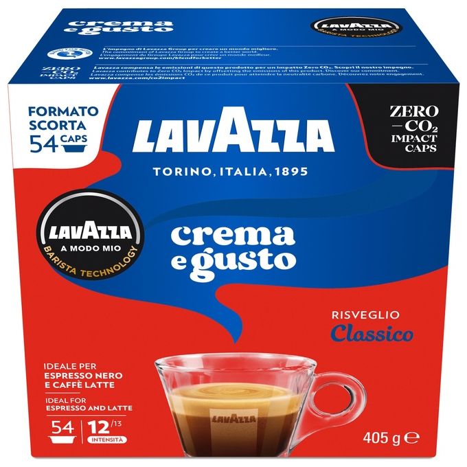 Lavazza capsule caffe' crema e gusto a modo mio 216 pezzi intensita' 12 13 espresso