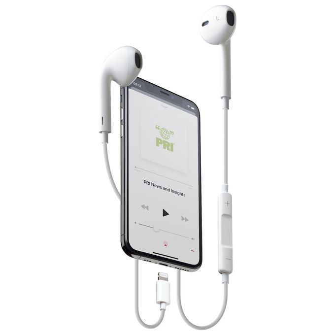 Cellular Line Auricolari Swan Stereo a Capsula con Remote Control per iPhone