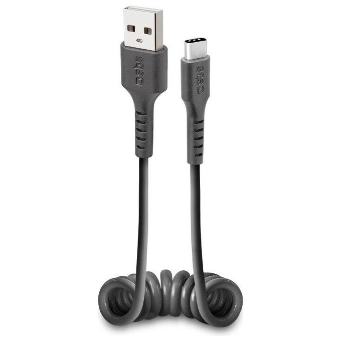 Sbs Cavo Dati e Ricarica Type C Usb 2.0 Spiralato