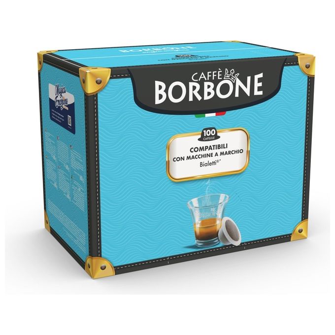 Borbone Bialetti dek 100pz Sacchetto 100 Capsule Compatibili Bialetti dek