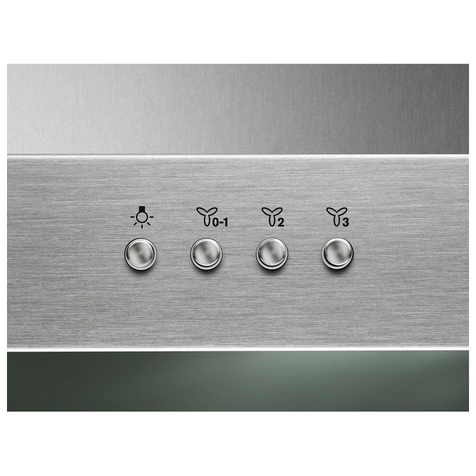 Electrolux LFT419X Serie 500 Cappa a Camino 90 cm 600 m³-h Classe C 68 dB Pulsantiera colore Inox