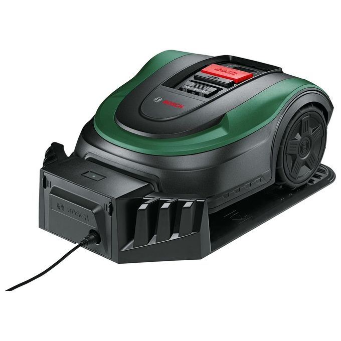 Bosch 06008B0003 Indego XS 300 Tagliaerba robotizzato Superficie fino a 300 m² Batteria 18 V Larghezza taglio 19 cm colore Nero Verde