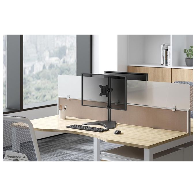 Neomounts FPMA-D550SBLACK Supporto da Scrivania per Monitor 13-32 Pollici VESA 75x75 100x100 mm Regolabile Altezza Inclinazione Rotazione Acciaio 8 Kg colore Nero