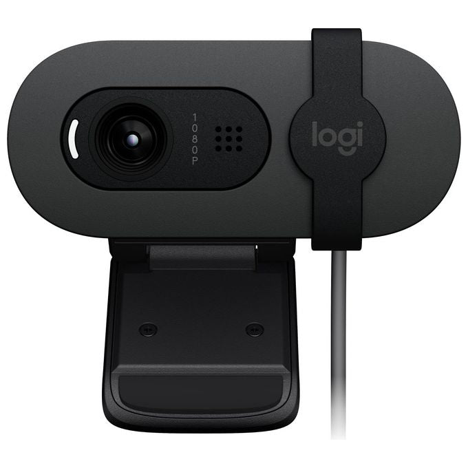 Logitech 960-001585 Brio 100 Webcam Full HD 1080p 2 MP USB microfono integrato copriobiettivo colore Grafite