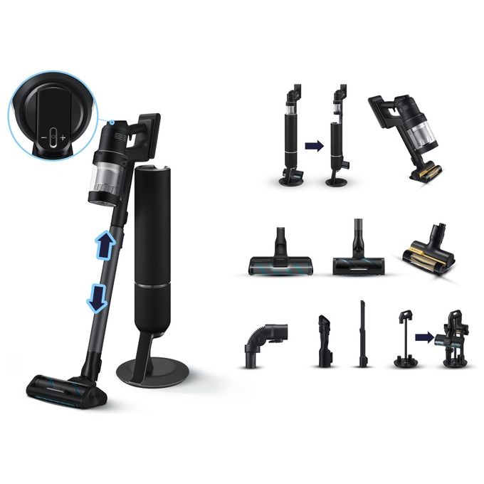 Samsung VS28C9784QK BESPOKE Jet AI Scopa Elettrica Senza Filo 280W autonomia 100 min colore Nero