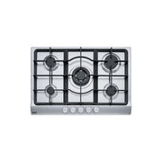 Franke FHSL 755 4 GAV TC XS C Piano cottura Gas 75 cm 5 fuochi Tripla Corona griglie ghisa valvole sicurezza colore Inox