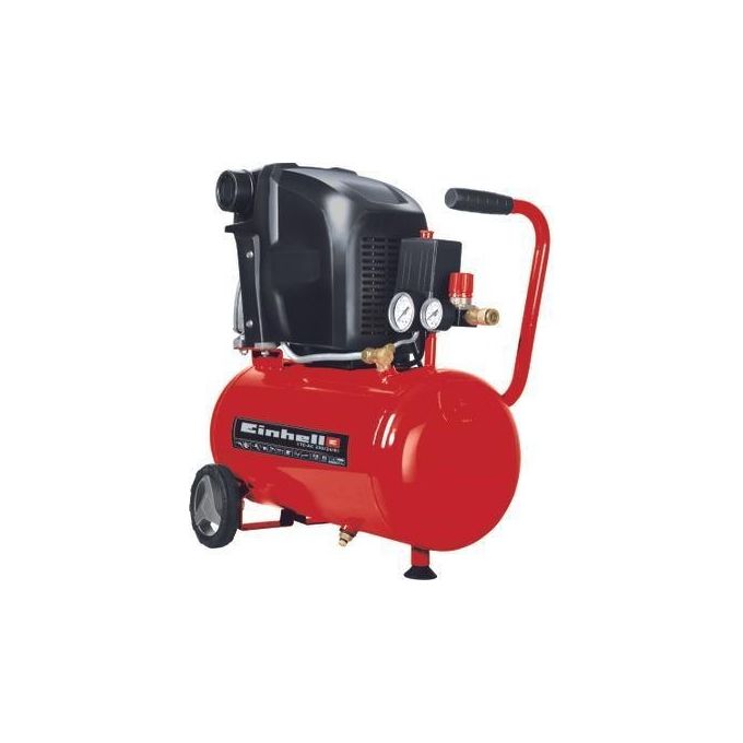 Einhell Compressore Te-Ac 230-24-8 Ideale per applicazioni di bricolage e fai da te con serbatoio da 24 litri e potenza di 1500 watt