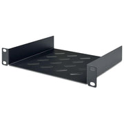Digitus DN-10-TRAY-2-B Ripiano per Armadio Rack 10'' 1U Profondita' 200mm Capacita' 25 Kg Lamiera Perforata colore Nero