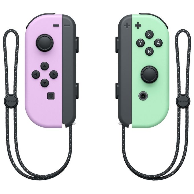 Nintendo 10011584 Joy-Con Gamepad Set 2 Controller Wireless Bluetooth Nintendo Switch colore Viola Verde Pastello