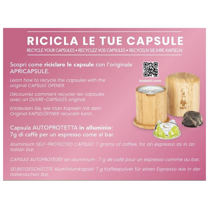 Bialetti Caffe Palermo Multipack 72 Capsule in Alluminio