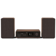 Pure 252808 Classic Stereo Microsistema Hi-Fi 50 W CD DAB+ FM Bluetooth 5.2 Wi-Fi Spotify colore Nero Noce