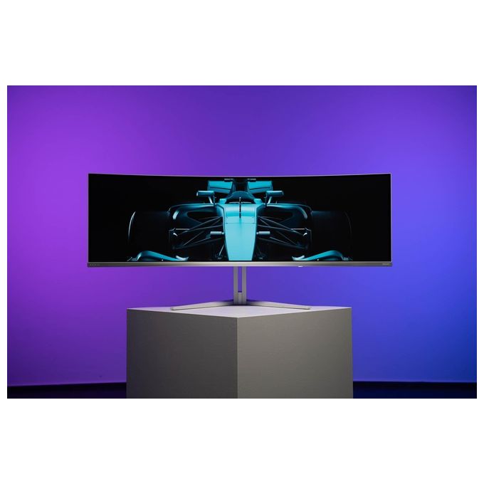 Philips 49M2C8900-00 Evnia 8000 Monitor Gaming Curvo 49'' QD-OLED Dual QHD 5120x1440 240Hz 0,03ms HDR400 Ambiglow colore Bianco