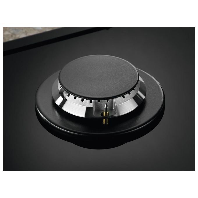 Electrolux KGG64362K Serie 600 Piano cottura Gas on Glass 60 cm 4 fuochi SpeedBurner Wok Sicurgas colore Nero