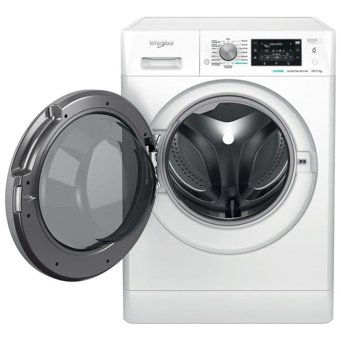 Whirlpool FFWDD 107625 WBS IT FreshCare Lavasciuga Frontale 10-7 Kg 1600 rpm Classe E Inverter 6° SENSO (85x60x60 cm) colore Bianco