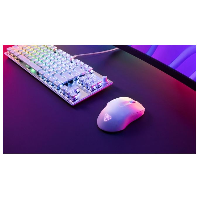 Turtle Beach TBM-1102-15 Pure Air Mouse da gioco wireless ultraleggero 54 g sensore 26000 DPI batteria 125 ore connessione 2,4 GHz Bluetooth colore Bianco