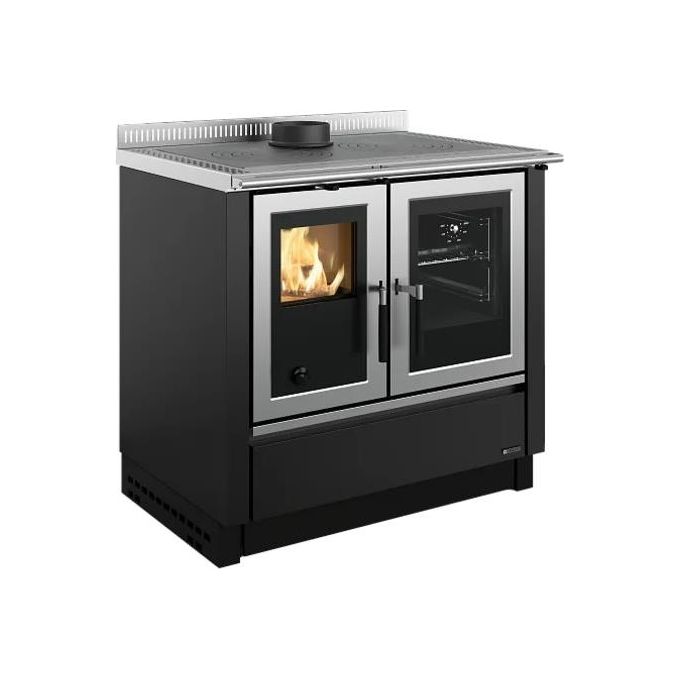 La Nordica 7016406 Venezia Caminetto freestanding a legna potenza 8,3 kW efficienza 86,9% classe A+ colore Antracite
