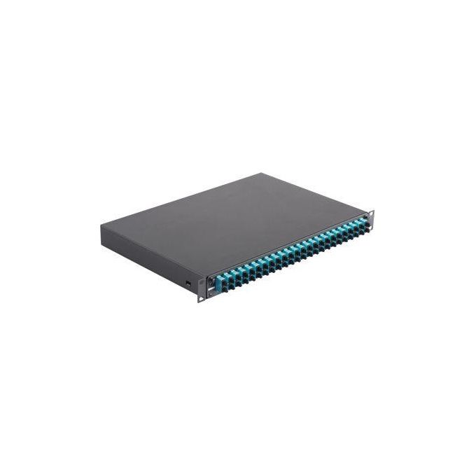 Panduit FD1W12AQDSCZ Cassetto Fibra 1U con 12 Adattatori Duplex SC Multimode OM4 colore Nero