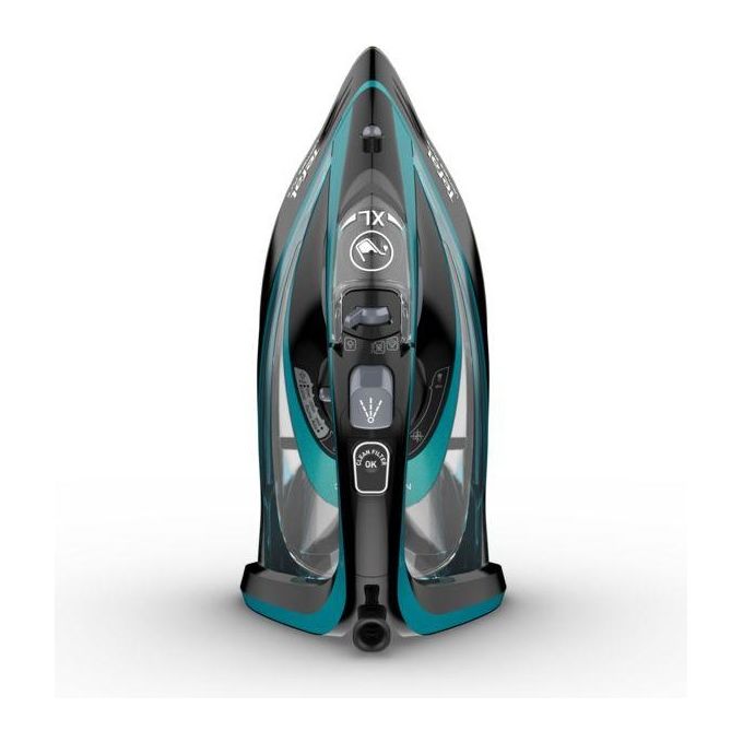 Tefal FV9844 Ultimate Pure Ferro da stiro a secco e a vapore 3200 W con piastra Durilium Autoclean e sistema anticalcare automatico colore Nero Blu