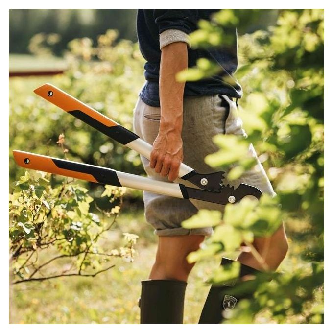 Fiskars PowerGearX Bypass S Troncarami con Lame Bypass per Legno Verde 57cm