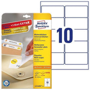 Avery Etichetta Rimovibile 96x50,8mm 25 Fogli