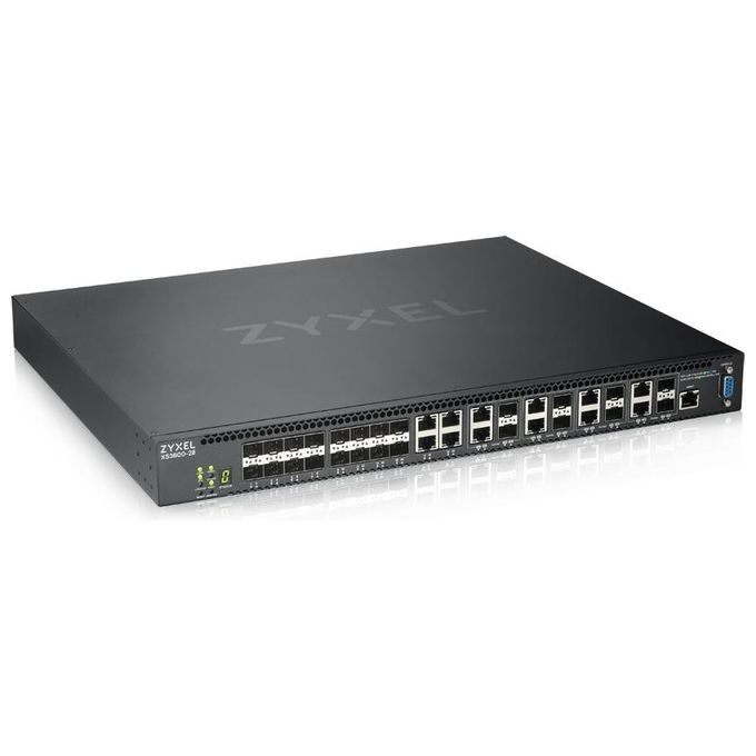 Zyxel XS3800-28-ZZ0101F XS3800 Switch Gestito L2+ 10G Ethernet 4 porte RJ-45 8 porte Combo SFP 16 slot SFP+ colore Nero