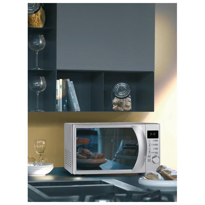 Candy CMG 2071 DS Forno a Microonde con Grill Capacita' 20 Litri Potenza 700 W Easy Touch Acciaio inossidabile