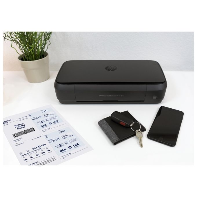 HP 250 Stampante Portatile Inkjet Multifunzione Officejet Risoluzione 4800 x 1200 DPI Wi-Fi Nero