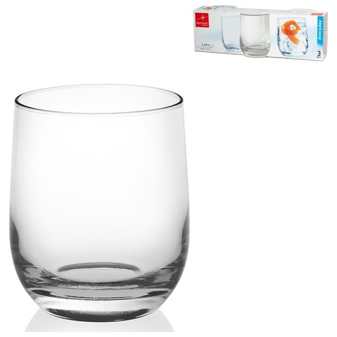 Bormioli Rocco 3 Bicchieri da acqua Loto Cc 270