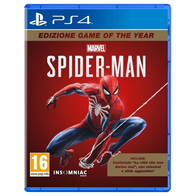 Sony 9958505 Marvel's Spider-Man Game of the Year Edition Gioco PS4 Azione Avventura ITA PEGI 16