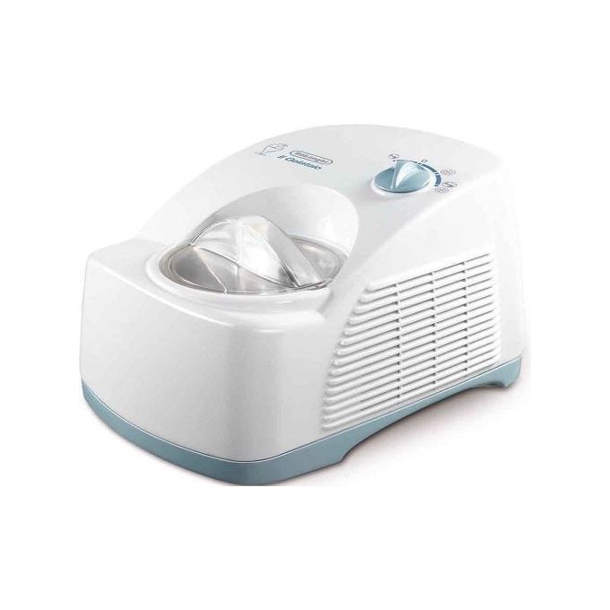 De'Longhi ICK5000, Gelatiera con Compressore, 1.2 L, Bianco, Acciaio Inox