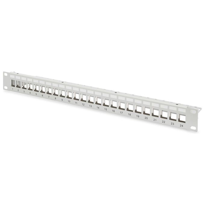 Digitus pannello patch modulare 24 porte (vuoto) 1 hu colore grigio ral 7035