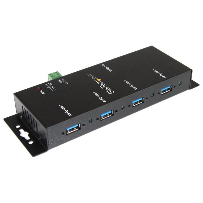StarTech Resistente hub USB 3.0 per settore industriale a 4 porte predisposto per il montaggio
