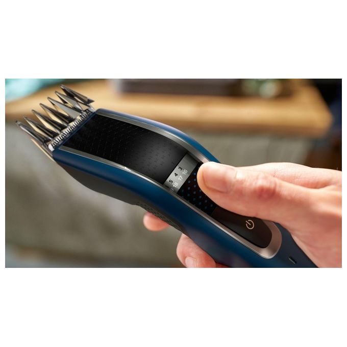 Philips HC5612-15 Serie 5000 Tagliacapelli Lavabile Lame Acciaio Inox 28 Lunghezze 75 min colore Nero Blu