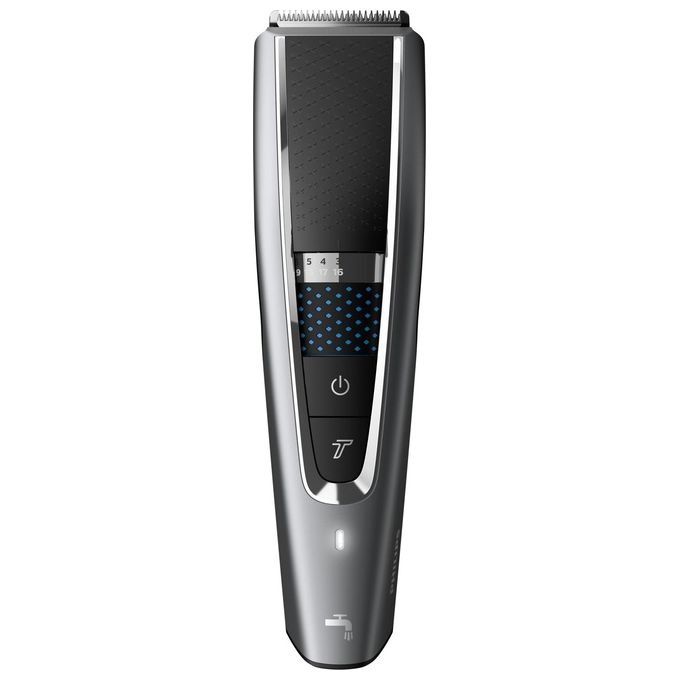 Philips HC5650-15 Serie 5000 Tagliacapelli 28 lunghezze 0,5-28 mm DualCut Trim-n-Flow autonomia 90 min colore Nero Argento