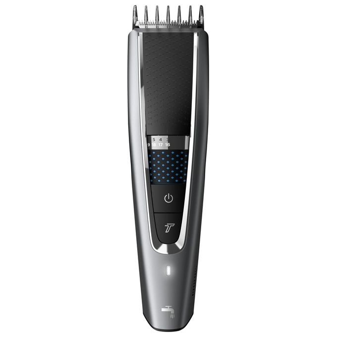 Philips HC5650-15 Serie 5000 Tagliacapelli 28 lunghezze 0,5-28 mm DualCut Trim-n-Flow autonomia 90 min colore Nero Argento
