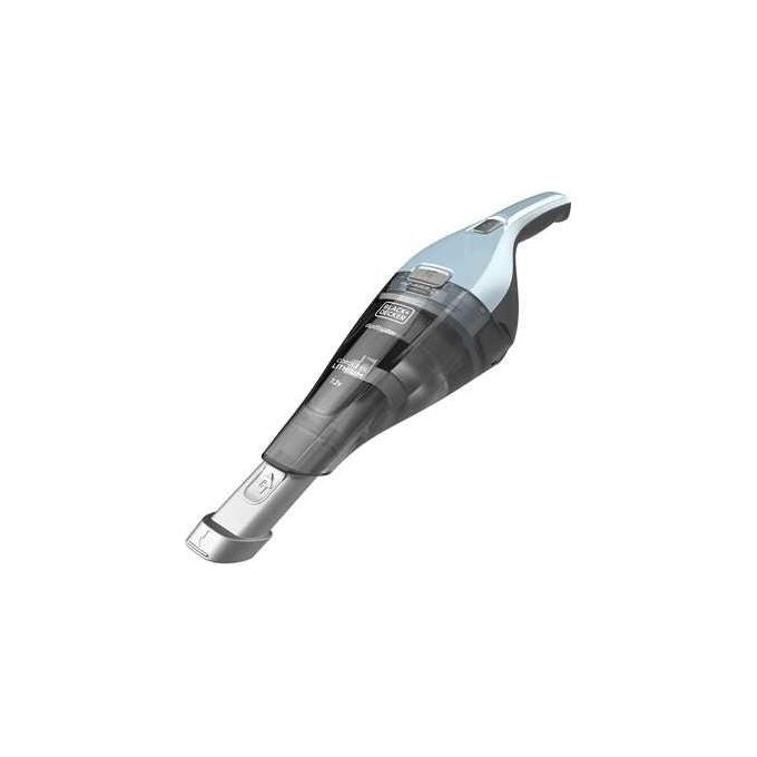 Black+Decker NVC215W Aspirabriciole Ricaricabile senza Sacchetto Capacita' 0,385 L Autonomia 10 minuti Tecnologia Litio 7,2 V Blu-Grigio