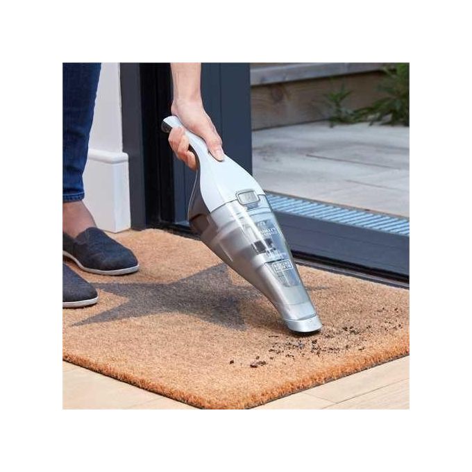 Black+Decker NVC215W Aspirabriciole Ricaricabile senza Sacchetto Capacita' 0,385 L Autonomia 10 minuti Tecnologia Litio 7,2 V Blu-Grigio